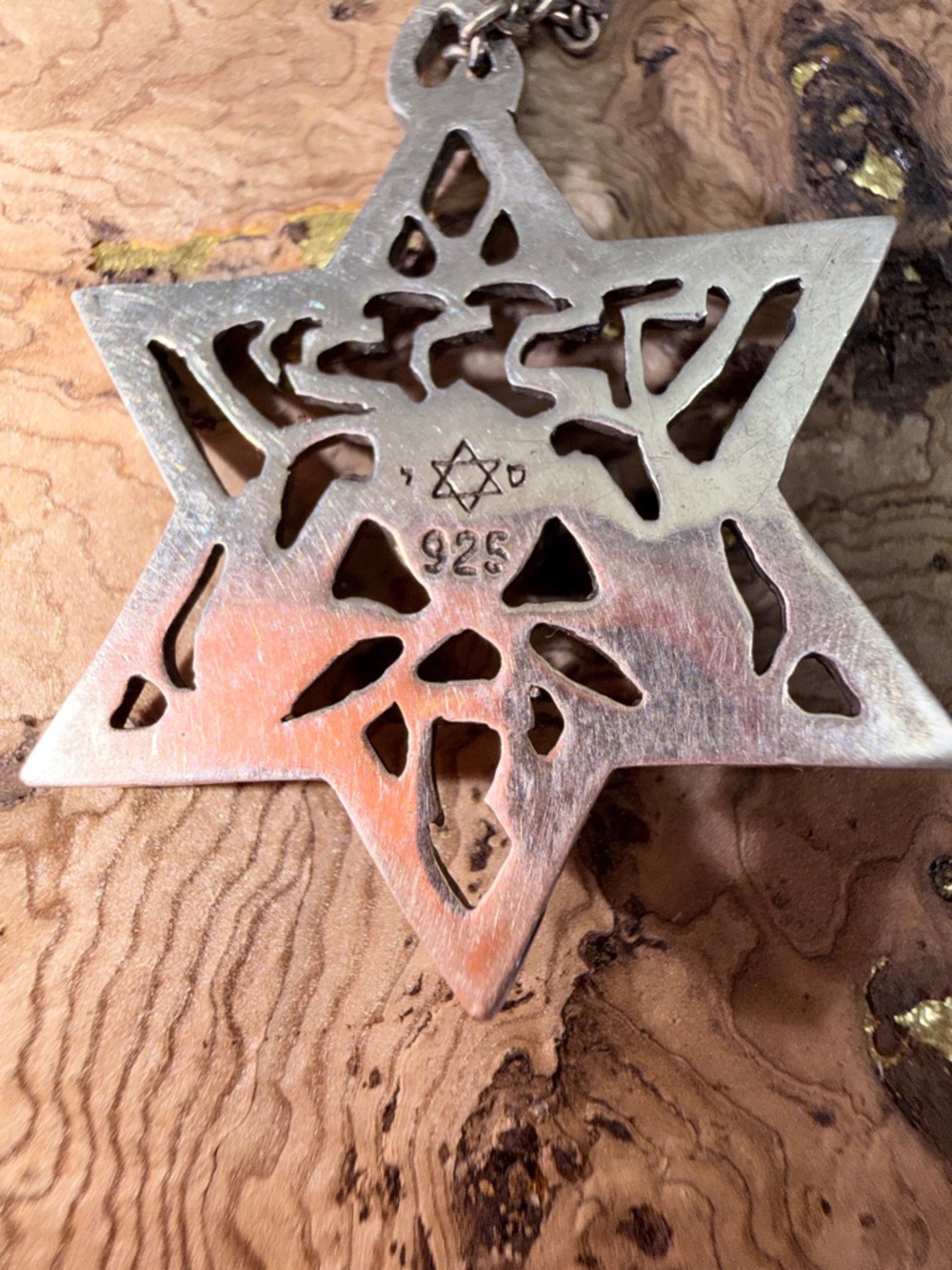 Priestly Blessings Sterling Silver Star of David Pendant Necklace with Moonstone - Picture 4 of 6